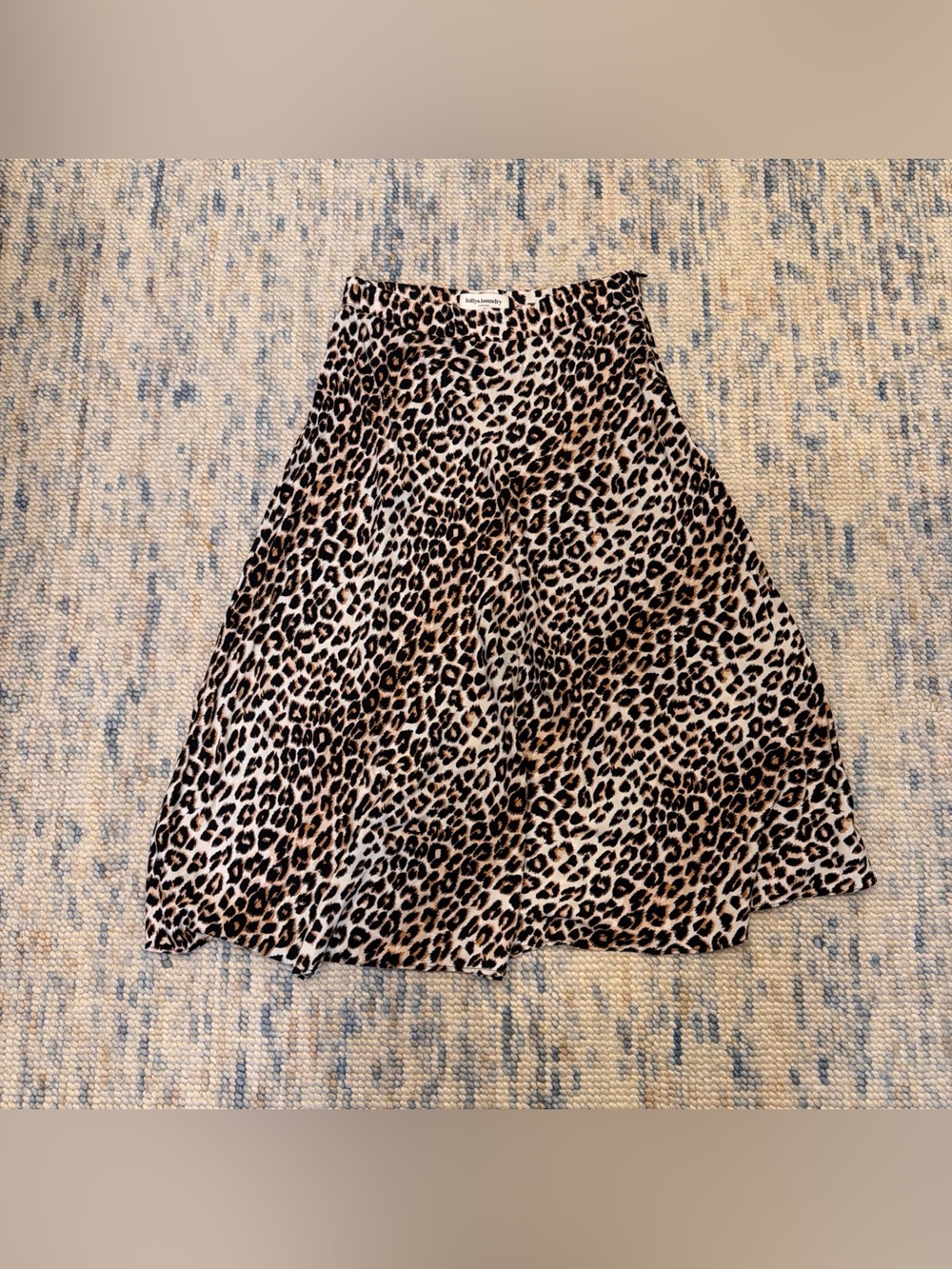 Leopard Print A line slip Skirt